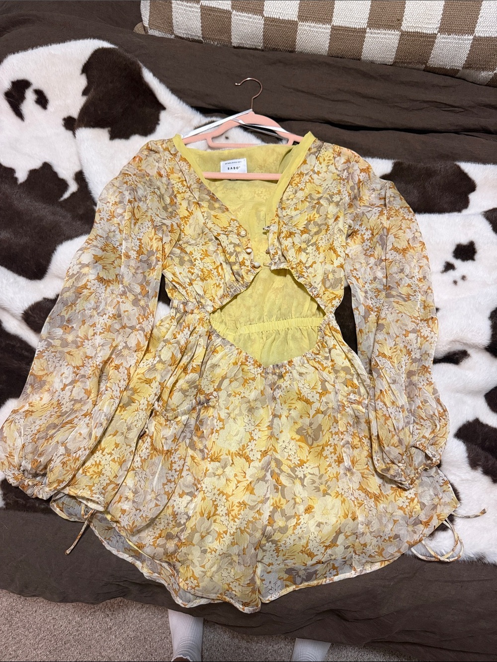 SABO Skirt yellow romper
